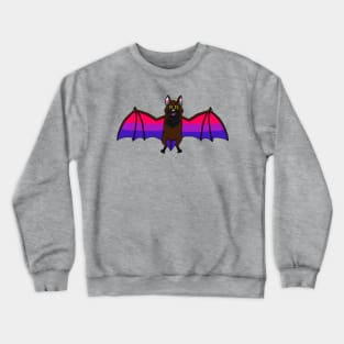 Bisexual Pride Bat Crewneck Sweatshirt